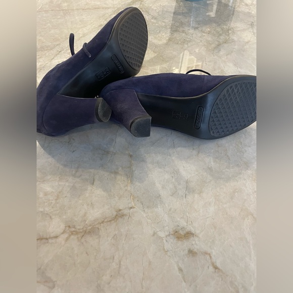 Pretty Flapper style 1920’s look. Navy/purple suede size 8. - Picture 2 of 3